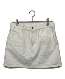 GUCCI（グッチ）の古着「Skirt with monogram　スカート」｜ホワイト