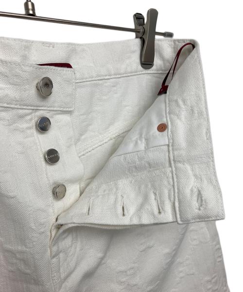 GUCCI（グッチ）GUCCI (グッチ) Skirt with monogram　スカート ホワイト サイズ:42の古着・服飾アイテム