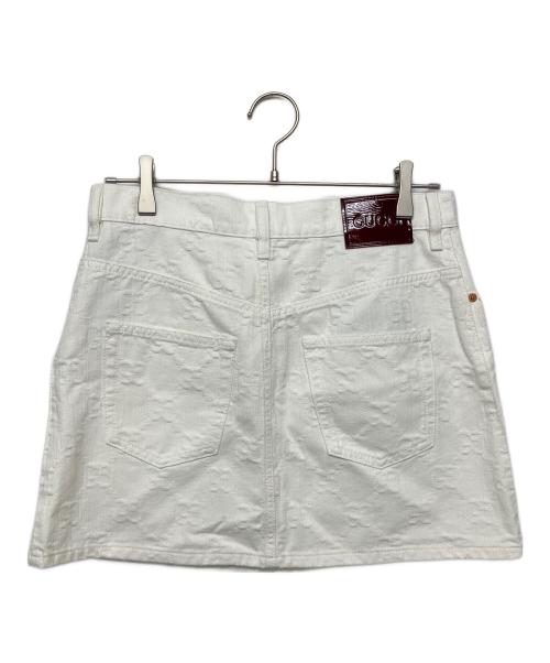 GUCCI（グッチ）GUCCI (グッチ) Skirt with monogram　スカート ホワイト サイズ:42の古着・服飾アイテム