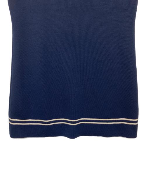 GUCCI（グッチ）GUCCI (グッチ) GGジャカードウールワンピース　半袖ワンピース ネイビー サイズ:Sの古着・服飾アイテム
