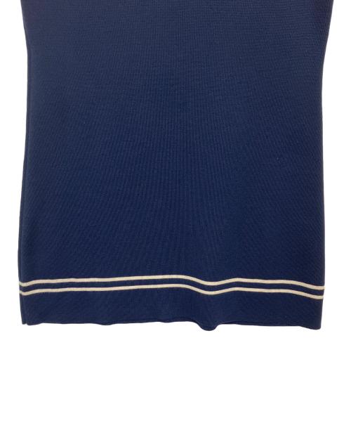 GUCCI（グッチ）GUCCI (グッチ) GGジャカードウールワンピース　半袖ワンピース ネイビー サイズ:Sの古着・服飾アイテム