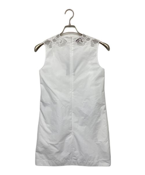 GUCCI（グッチ）GUCCI (グッチ) ノースリーブ・キャミソールワンピース ホワイト サイズ:38の古着・服飾アイテム
