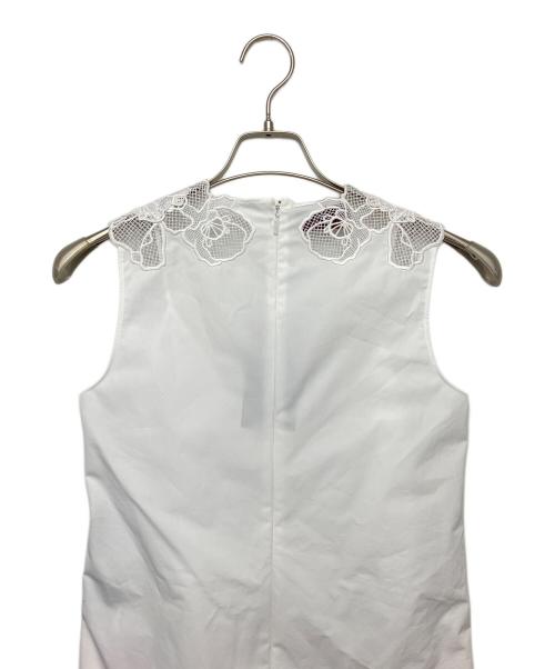 GUCCI（グッチ）GUCCI (グッチ) ノースリーブ・キャミソールワンピース ホワイト サイズ:38の古着・服飾アイテム