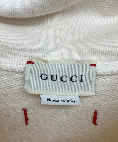 GUCCI（グッチ）GUCCI (グッチ) プルオーバーパーカー アイボリー サイズ:12(150/72)の古着・服飾アイテム
