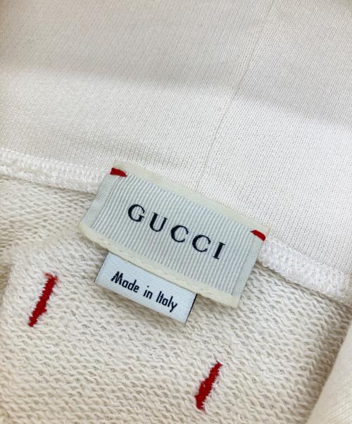 GUCCI（グッチ）GUCCI (グッチ) プルオーバーパーカー アイボリー サイズ:12(150/72)の古着・服飾アイテム