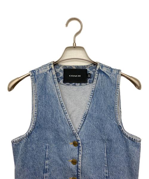 COACH（コーチ）COACH (コーチ) CS013　ベスト インディゴ サイズ:Sの古着・服飾アイテム