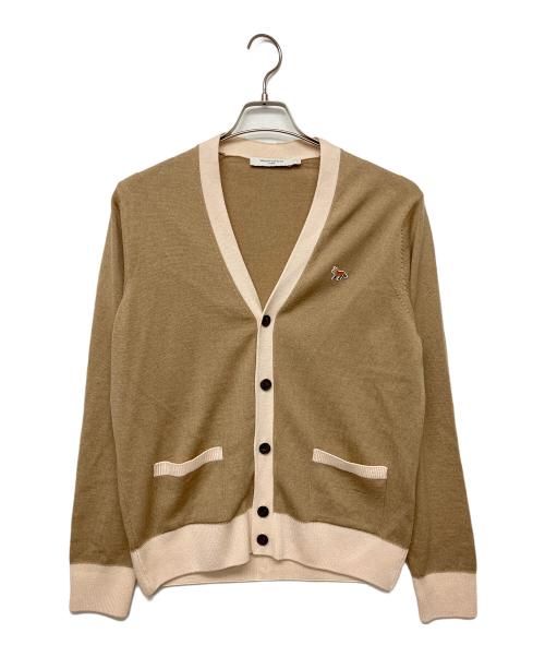 maison kitsune（メゾンキツネ）MAISON KITSUNE (メゾンキツネ) HU00542KT1036　カーディガン ブラウン サイズ:Sの古着・服飾アイテム