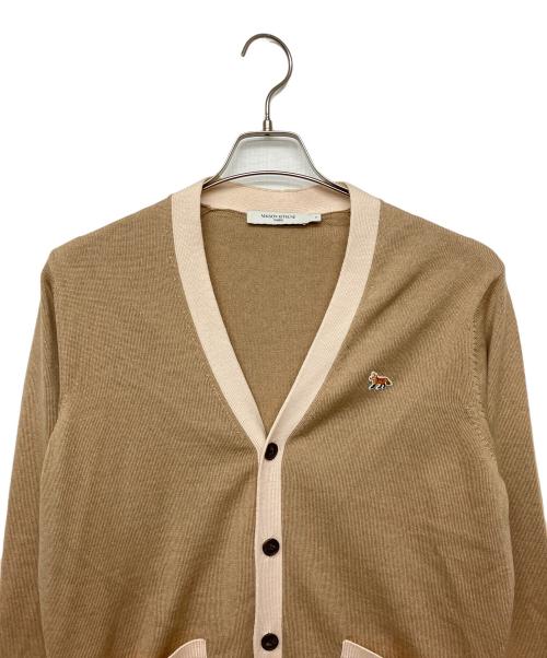 maison kitsune（メゾンキツネ）MAISON KITSUNE (メゾンキツネ) HU00542KT1036　カーディガン ブラウン サイズ:Sの古着・服飾アイテム