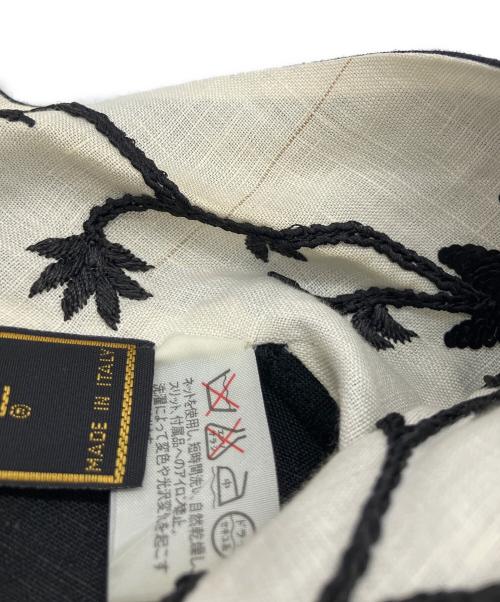 FENDI（フェンディ）FENDI (フェンディ) オープンカラーワンピース ブラック サイズ:44の古着・服飾アイテム