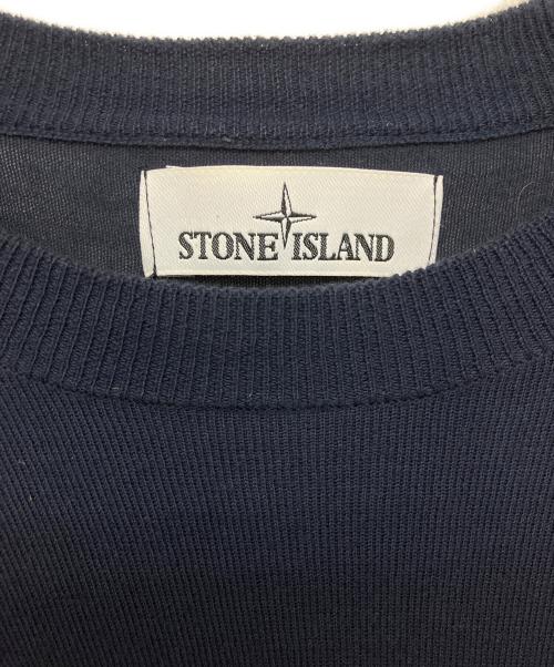 STONE ISLAND（ストーンアイランド）STONE ISLAND (ストーンアイランド) 薄手ニット ネイビー サイズ:Sの古着・服飾アイテム