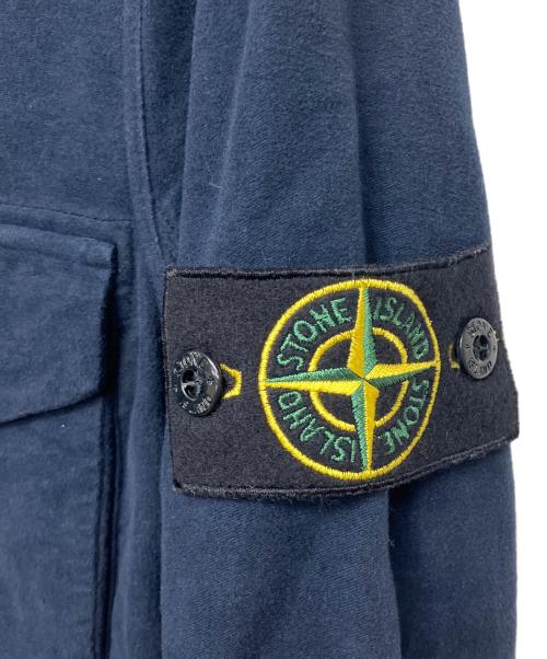 STONE ISLAND（ストーンアイランド）STONE ISLAND (ストーンアイランド) モールスキンシャツ　長袖シャツ ネイビー サイズ:Sの古着・服飾アイテム