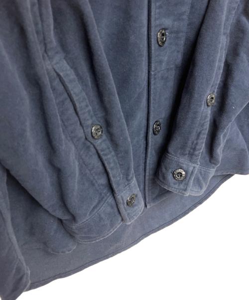 STONE ISLAND（ストーンアイランド）STONE ISLAND (ストーンアイランド) モールスキンシャツ　長袖シャツ ネイビー サイズ:Sの古着・服飾アイテム
