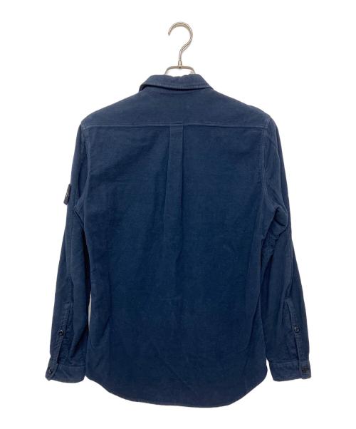 STONE ISLAND（ストーンアイランド）STONE ISLAND (ストーンアイランド) モールスキンシャツ　長袖シャツ ネイビー サイズ:Sの古着・服飾アイテム