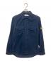 STONE ISLAND（ストーンアイランド）の古着「モールスキンシャツ　長袖シャツ」｜ネイビー