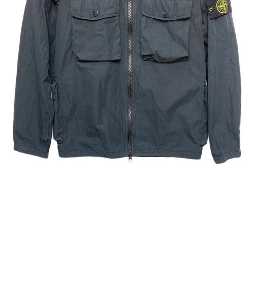 STONE ISLAND（ストーンアイランド）STONE ISLAND (ストーンアイランド) ジップフロントオーバーシャツ ブラック サイズ:Sの古着・服飾アイテム