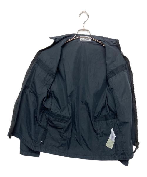 STONE ISLAND（ストーンアイランド）STONE ISLAND (ストーンアイランド) ジップフロントオーバーシャツ ブラック サイズ:Sの古着・服飾アイテム