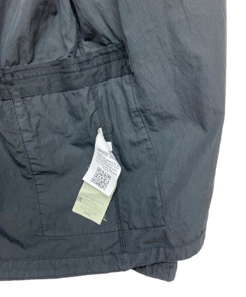 STONE ISLAND（ストーンアイランド）STONE ISLAND (ストーンアイランド) ジップフロントオーバーシャツ ブラック サイズ:Sの古着・服飾アイテム