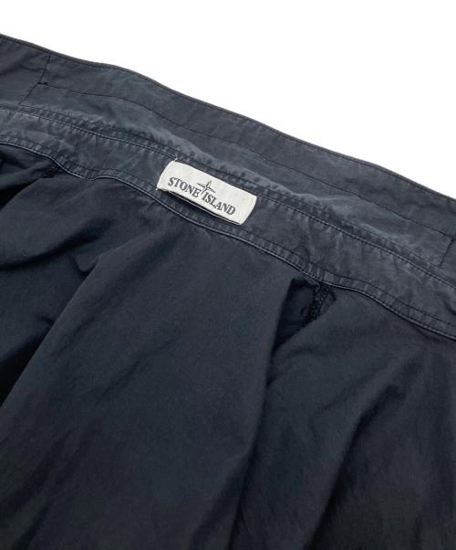 STONE ISLAND（ストーンアイランド）STONE ISLAND (ストーンアイランド) ジップフロントオーバーシャツ ブラック サイズ:Sの古着・服飾アイテム