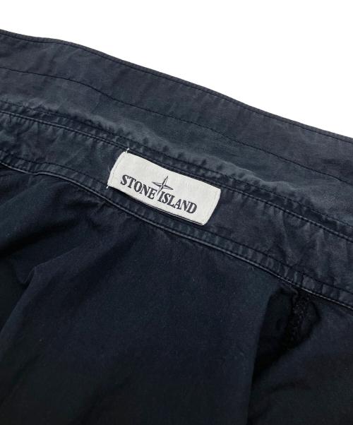 STONE ISLAND（ストーンアイランド）STONE ISLAND (ストーンアイランド) ジップフロントオーバーシャツ ブラック サイズ:Sの古着・服飾アイテム
