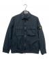 STONE ISLAND（ストーンアイランド）の古着「ジップフロントオーバーシャツ」｜ブラック