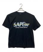 SAPEurサプール）の古着「半袖カットソー」｜ブラック