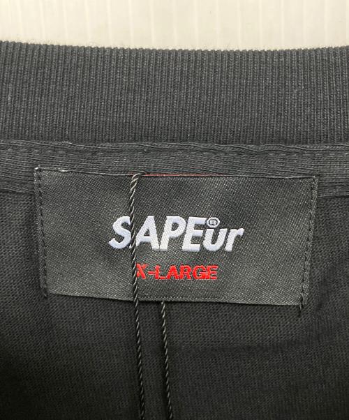 SAPEur（サプール）SAPEur (サプール) 半袖カットソー ブラック サイズ:XL 未使用品の古着・服飾アイテム