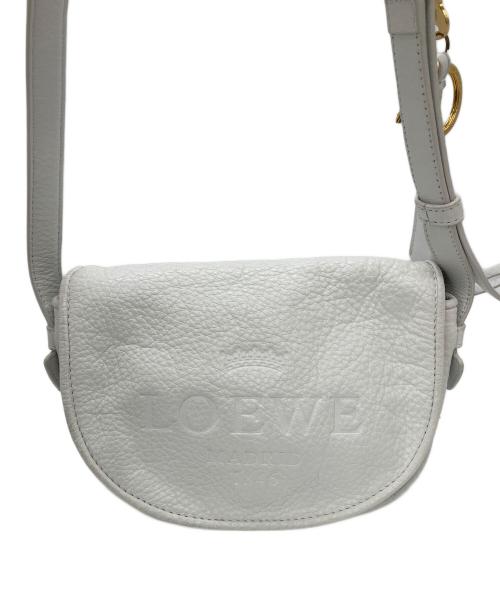 LOEWE（ロエベ）LOEWE (ロエベ) ヘリテージ　ショルダーバッグ ホワイトの古着・服飾アイテム