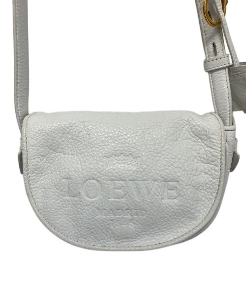 LOEWE（ロエベ）LOEWE (ロエベ) ヘリテージ　ショルダーバッグ ホワイトの古着・服飾アイテム