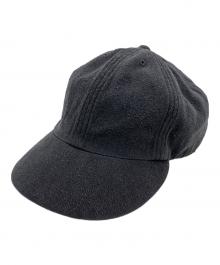 COMOLI（コモリ）の古着「B01-07003　シルクネップ キャップ」｜ブラック