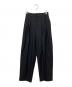 AMERI（アメリ）の古着「UND WOOL MULTI TUCK PANTS　パンツ」｜ブラック