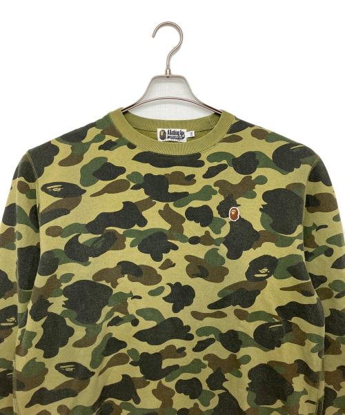 A BATHING APE（アベイシングエイプ）A BATHING APE (アベイシングエイプ) カモフラージュ　スウェット カーキ サイズ:2XLの古着・服飾アイテム