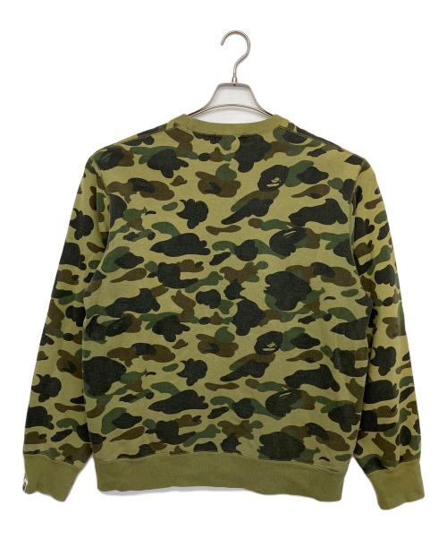 A BATHING APE（アベイシングエイプ）A BATHING APE (アベイシングエイプ) カモフラージュ　スウェット カーキ サイズ:2XLの古着・服飾アイテム