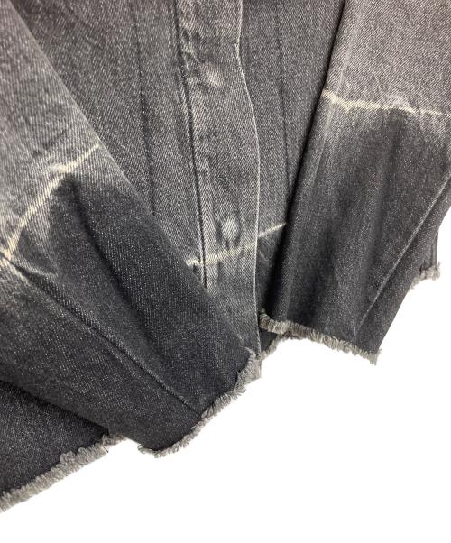 MM6 Maison Margiela（エムエムシックスメゾンマルジェラ）MM6 Maison Margiela (エムエムシックスメゾンマルジェラ) S32AM0183　デニムジャケット ブラック サイズ:36の古着・服飾アイテム