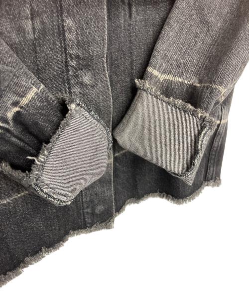 MM6 Maison Margiela（エムエムシックスメゾンマルジェラ）MM6 Maison Margiela (エムエムシックスメゾンマルジェラ) S32AM0183　デニムジャケット ブラック サイズ:36の古着・服飾アイテム