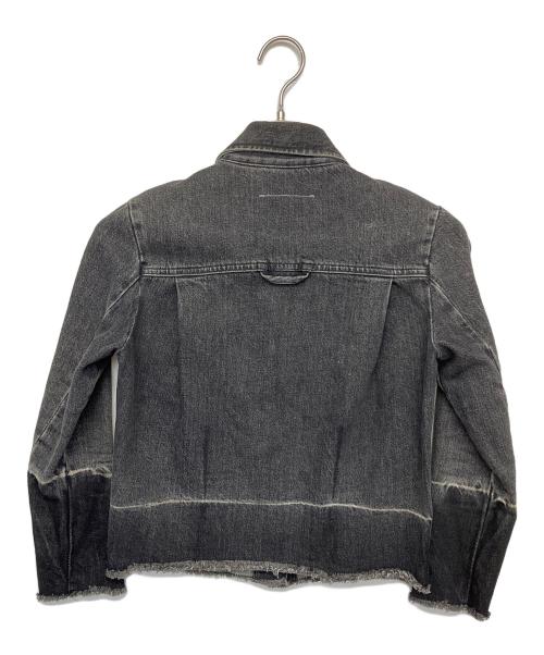 MM6 Maison Margiela（エムエムシックスメゾンマルジェラ）MM6 Maison Margiela (エムエムシックスメゾンマルジェラ) S32AM0183　デニムジャケット ブラック サイズ:36の古着・服飾アイテム