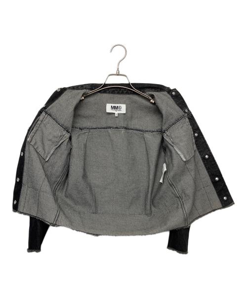 MM6 Maison Margiela（エムエムシックスメゾンマルジェラ）MM6 Maison Margiela (エムエムシックスメゾンマルジェラ) S32AM0183　デニムジャケット ブラック サイズ:36の古着・服飾アイテム