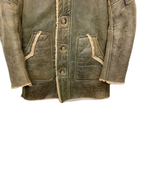 DIESEL（ディーゼル）DIESEL (ディーゼル) ムートンジャケット ブラウン サイズ:Sの古着・服飾アイテム
