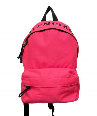 BALENCIAGA バレンシアガ WHEEL XS バケットバッグ ピンク 中古・古着通販】BALENCIAGA (バレンシアガ) WHEEL BACKPACK ピンク