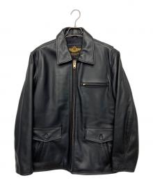 MORGAN PRODUCTION（モルガン プロダクションズ）の古着「NA-309 レザージャケット」｜ブラック