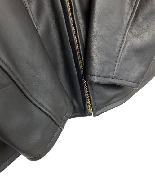 MORGAN PRODUCTION（モルガン プロダクションズ）MORGAN PRODUCTION (モルガン プロダクションズ) NA-309 レザージャケット ブラック サイズ:40の古着・服飾アイテム