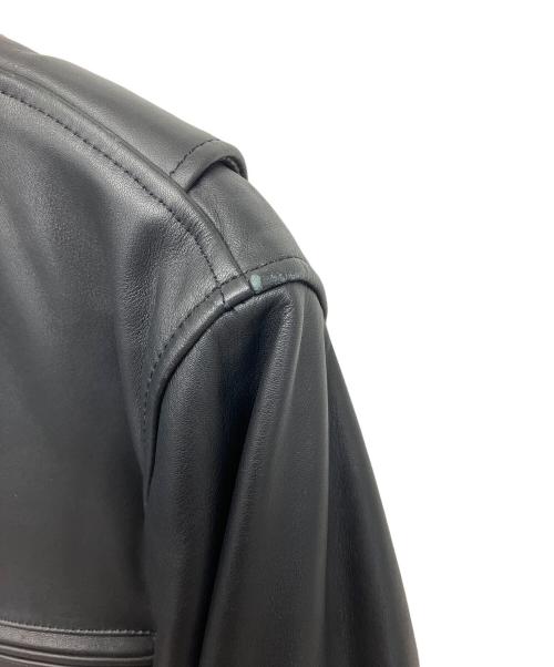 MORGAN PRODUCTION（モルガン プロダクションズ）MORGAN PRODUCTION (モルガン プロダクションズ) NA-309 レザージャケット ブラック サイズ:40の古着・服飾アイテム