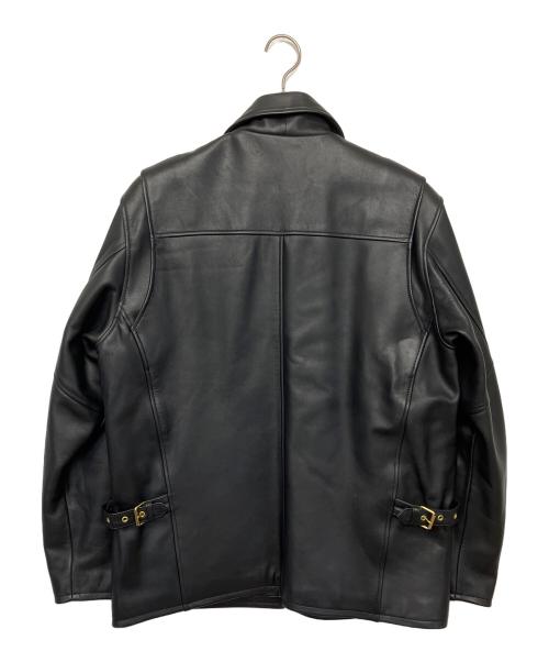 MORGAN PRODUCTION（モルガン プロダクションズ）MORGAN PRODUCTION (モルガン プロダクションズ) NA-309 レザージャケット ブラック サイズ:40の古着・服飾アイテム
