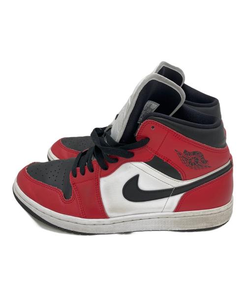 NIKE（ナイキ）NIKE (ナイキ) Air Jordan 1 Mid 554724-069 スニーカー ホワイト×レッド サイズ:26.5cmの古着・服飾アイテム