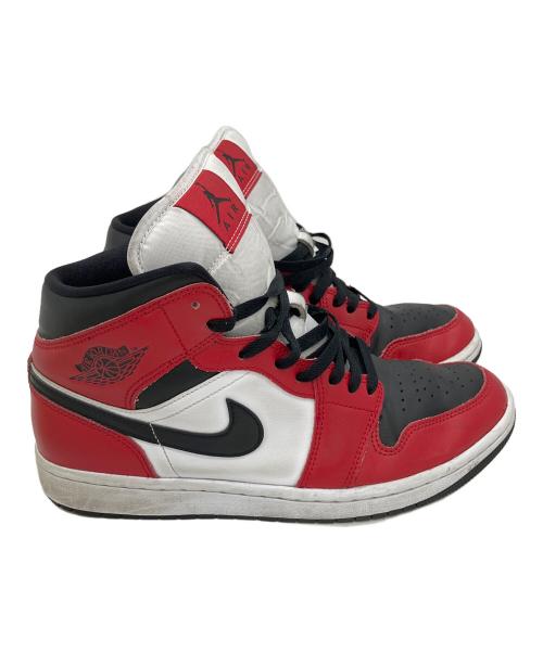 NIKE（ナイキ）NIKE (ナイキ) Air Jordan 1 Mid 554724-069 スニーカー ホワイト×レッド サイズ:26.5cmの古着・服飾アイテム