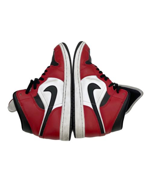 NIKE（ナイキ）NIKE (ナイキ) Air Jordan 1 Mid 554724-069 スニーカー ホワイト×レッド サイズ:26.5cmの古着・服飾アイテム