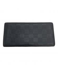 LOUIS VUITTON（ルイ ヴィトン）の古着「N63010 ダミエ 長財布」｜ブラック