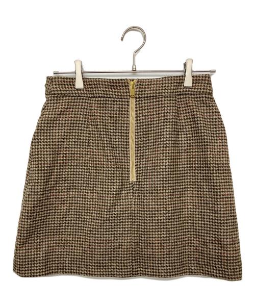 Barbour（バブアー）Barbour (バブアー) ウールミニスカート ブラウン サイズ:UK8の古着・服飾アイテム