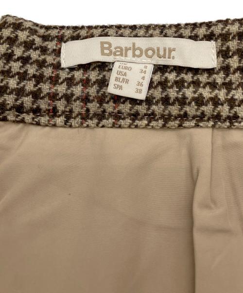 Barbour（バブアー）Barbour (バブアー) ウールミニスカート ブラウン サイズ:UK8の古着・服飾アイテム