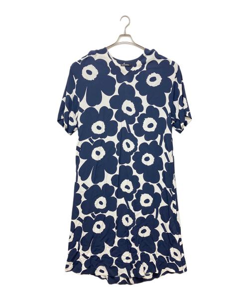 marimekko（マリメッコ）marimekko (マリメッコ) RIIMU UNIKKO　半袖ワンピース ネイビー サイズ:Sの古着・服飾アイテム