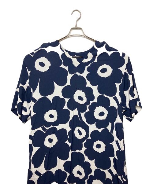 marimekko（マリメッコ）marimekko (マリメッコ) RIIMU UNIKKO　半袖ワンピース ネイビー サイズ:Sの古着・服飾アイテム